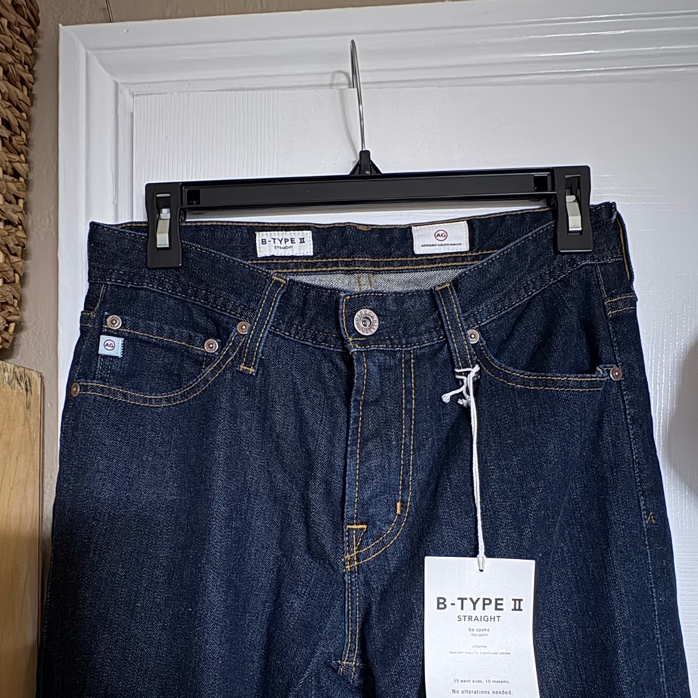 Ag Adriano Goldschmied Men's Straight Dark Indigo Jeans